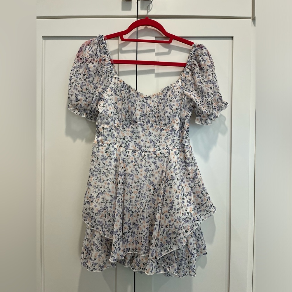 Size Medium- Honey and Sparkle Romper Dress